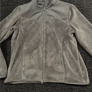 Danskin Now Gray Teddy Jacket Fleece